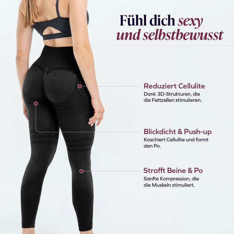3D-Leggings | Zwart