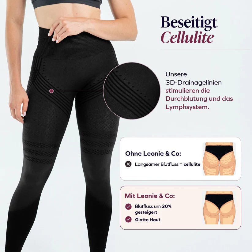 3D-Leggings | Zwart