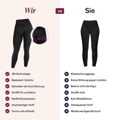3D-Leggings | Zwart