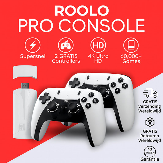 ROOLO  - RETRO GAMINGDOCK [2 GRATIS CONTROLLERS + 60.000 GAMES]
