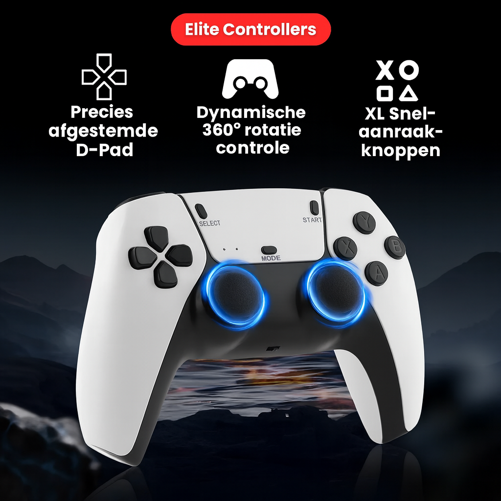 ROOLO  - RETRO GAMINGDOCK [2 GRATIS CONTROLLERS + 60.000 GAMES]