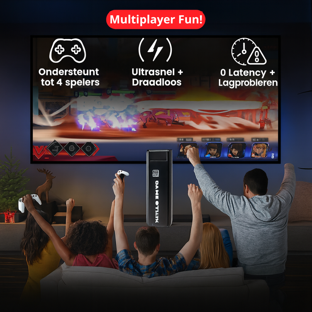 ROOLO  - RETRO GAMINGDOCK [2 GRATIS CONTROLLERS + 60.000 GAMES]